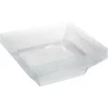 Gifi Saladier plastique carré transparent 22x22xH6,2 cm x12| Vaisselle Et Accessoires De Table