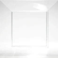 Gifi Saladier plastique carré transparent 22x22xH6,2 cm x12| Vaisselle Et Accessoires De Table