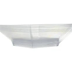 Gifi Saladier plastique carré transparent 22x22xH6,2 cm x12| Vaisselle Et Accessoires De Table