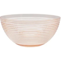 Gifi Saladier plastique strié noir transparent Ø17xH8,5cm| Vaisselle Et Accessoires De Table
