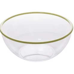 Gifi Saladier plastique transparent bordure coloré Ø28xH12,2cm| Vaisselle Et Accessoires De Table