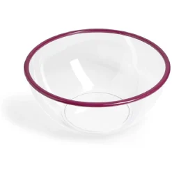 Vaisselle Et Accessoires De Table<Gifi Saladier plastique transparent bordure colorée Ø28xH12cm - 3 coloris