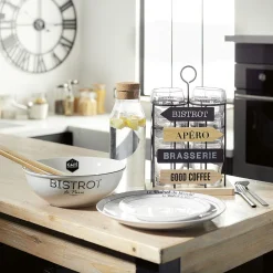 Vaisselle Et Accessoires De Table<Gifi Saladier porcelaine blanc Bistrot de Paris