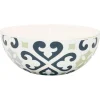 Gifi Saladier rond motif carreau de ciment gris et blanc| Vaisselle Et Accessoires De Table