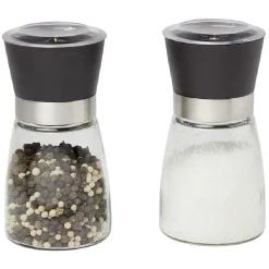 Gifi Salière poivrière avec couvercle Ø6,5xH13cm| Vaisselle Et Accessoires De Table