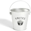 Vaisselle Et Accessoires De Table<Gifi Seau à frites avec anse étain et inox gris Ø10,5xH7,5cm