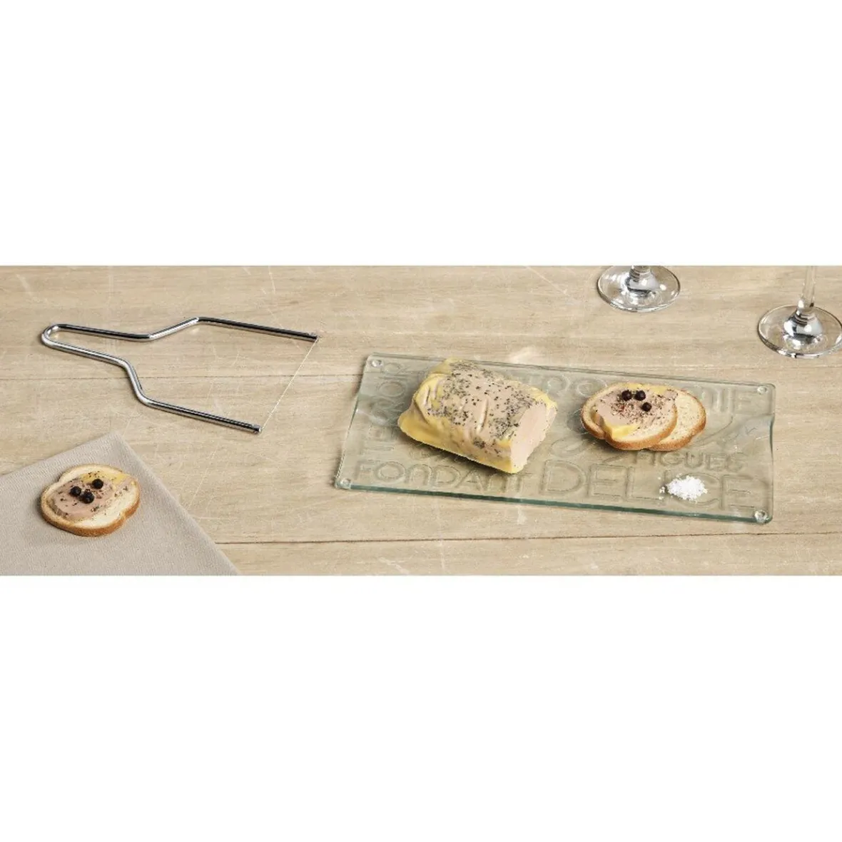 Gifi Service à foie gras 2 pièces| Vaisselle Et Accessoires De Table