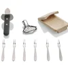 Préparation Culinaire<Gifi Service à huitres en inox et chêne 9 pièces