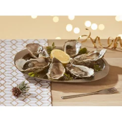 Préparation Culinaire<Gifi Service à huîtres argenté inox 6 plats 6 fourchettes