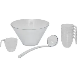 Gifi Service à punch en plastique transparent| Vaisselle Et Accessoires De Table