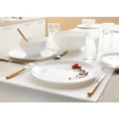 Gifi Service à vaisselle 19 pièces blanc| Vaisselle Et Accessoires De Table