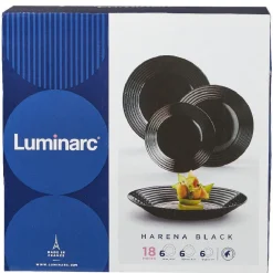 Vaisselle Et Accessoires De Table<Gifi Service à vaisselle Luminarc Harena noir 18 pièces