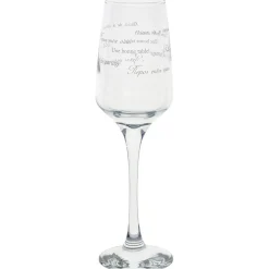 Gifi Service à verre transparent avec inscriptions phrases x12| Vaisselle Et Accessoires De Table