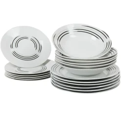 Vaisselle Et Accessoires De Table<Gifi Service de table assiettes motif lignes