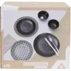 Vaisselle Et Accessoires De Table<Gifi Service en porcelaine motif noir et blanc 18 pièces