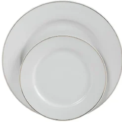 Vaisselle Et Accessoires De Table<Gifi Service vaisselle 12 pièces blanc décor filet doré