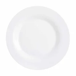 Gifi Service vaisselle Luminarc lot de 12 assiettes plates rondes uni blanc| Vaisselle Et Accessoires De Table