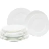 Gifi Service vaisselle Luminarc verre blanc 18 pièces| Vaisselle Et Accessoires De Table