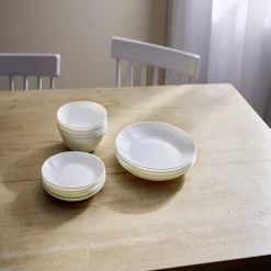 Gifi Service vaisselle opale 12 pièces| Vaisselle Et Accessoires De Table