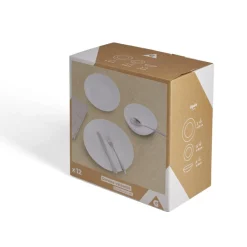 Gifi Service vaisselle opale 12 pièces| Vaisselle Et Accessoires De Table