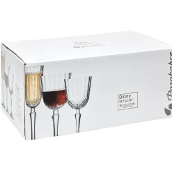Gifi Service verre à pied Diony x 18| Vaisselle Et Accessoires De Table