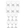 Gifi Service Verre ballon à pied transparent - Lot de 12| Vaisselle Et Accessoires De Table