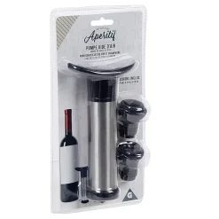 Gifi Set 1 pompe à vide + 2 bouchons à vin| Vaisselle Et Accessoires De Table
