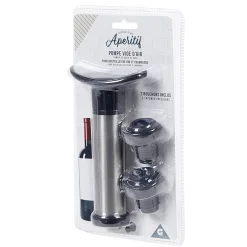 Gifi Set 1 pompe à vide + 2 bouchons à vin| Vaisselle Et Accessoires De Table