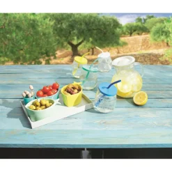 Gifi Set apéritif 10 pièces : 1 planche + 3 coupelles + 6 pics| Vaisselle Et Accessoires De Table