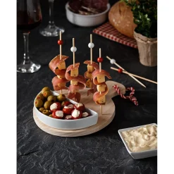 Gifi Set apéritif avec pics| Vaisselle Et Accessoires De Table