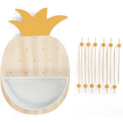 Vaisselle Et Accessoires De Table<Gifi Set apéritif en forme d ananas 12 pics et coupelle