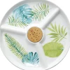 Gifi Set apéritif porcelaine design jungle| Vaisselle Et Accessoires De Table