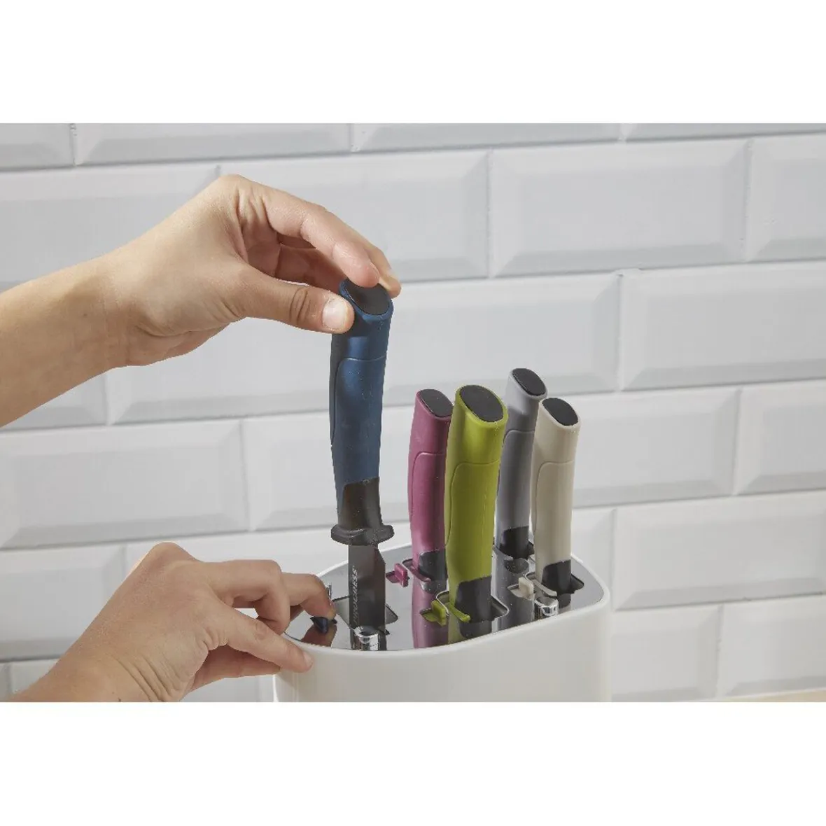 Préparation Culinaire<Gifi Set bloc de sécurité avec 5 couteaux de cuisine