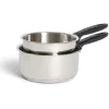 Cuisson<Gifi Set casserole inox x2 - Ø16cm et Ø18cm