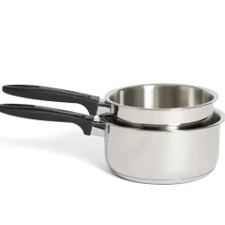 Cuisson<Gifi Set casserole inox x2 - Ø16cm et Ø18cm
