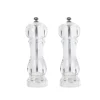 Gifi Set de 2 moulins poivre et sel gris transparent| Vaisselle Et Accessoires De Table