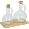 Vaisselle Et Accessoires De Table<Gifi Set huilier et vinaigrier en verre et bouchon bambou