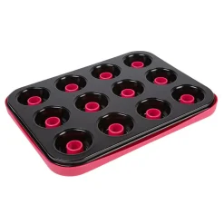 Cuisson<Gifi Set moule à muffins avec fond amovible et plateau