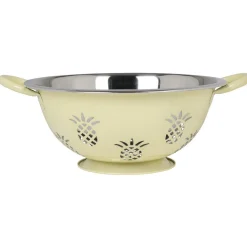 Préparation Culinaire<Gifi Set passoire, saladier, porte-ustensiles vert design ananas