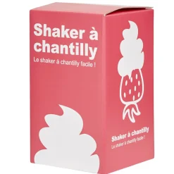 Gifi Shaker à chantilly manuel tranparent rose| Vaisselle Et Accessoires De Table