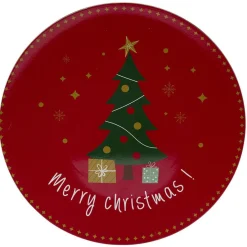 Gifi Sous assiette à motif sapin "Merry Christmas" Ø33 cm| Vaisselle Et Accessoires De Table