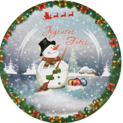 Vaisselle Et Accessoires De Table<Gifi Sous assiette design bonhomme de neige