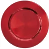 Gifi Sous assiette en plastique uni rouge| Vaisselle Et Accessoires De Table