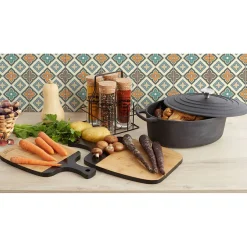 Conservation Alimentaire<Gifi Support avec 4 pots à condiments