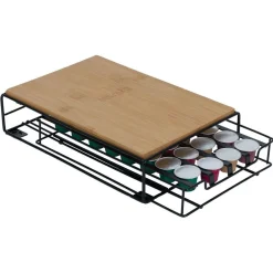 Rangement De Cuisine<Gifi Support machine à café avec tiroir à capsules 21x31xH7,5cm