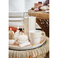 Vaisselle Et Accessoires De Table<Gifi Support tasse avec 4 tasses empilables