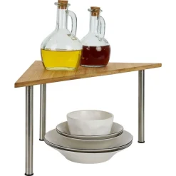 Rangement De Cuisine<Gifi Étagère 2 niveaux en bambou 33x33xH20cm