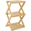 Rangement De Cuisine<Gifi Étagère 3 niveaux pliable bambou naturel 22,1xH35,5x18,3cm