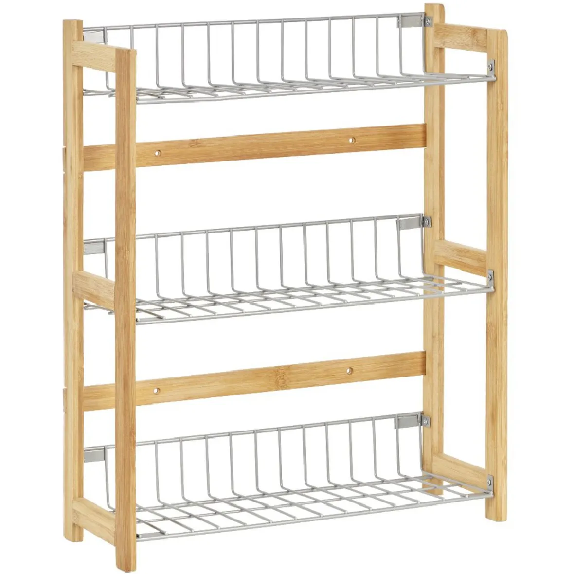 Gifi Étagère à épices en bambou 3 niveaux| Vaisselle Et Accessoires De Table