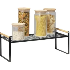 Rangement De Cuisine<Gifi Étagère à poser métal et bois 53x21xH19,5cm